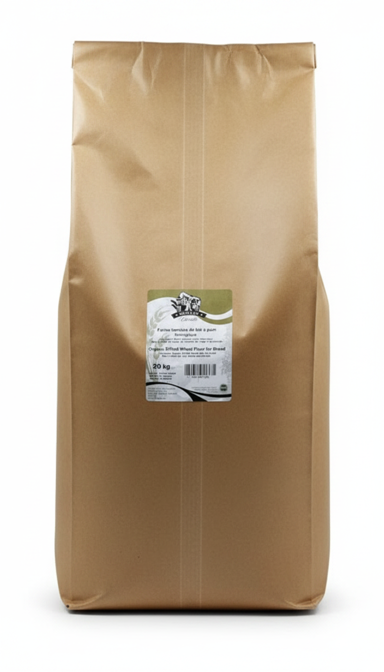 FARINE À PAIN BIOLOGIQUE TAMISÉE – MOULIN LACOSTE – 20 kg