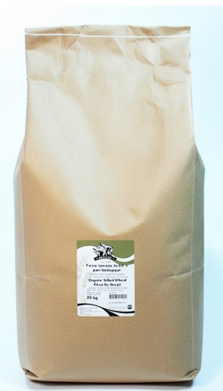 FARINE DE BLÉ ENTIER BIOLOGIQUE – MOULIN LACOSTE – 20 kg