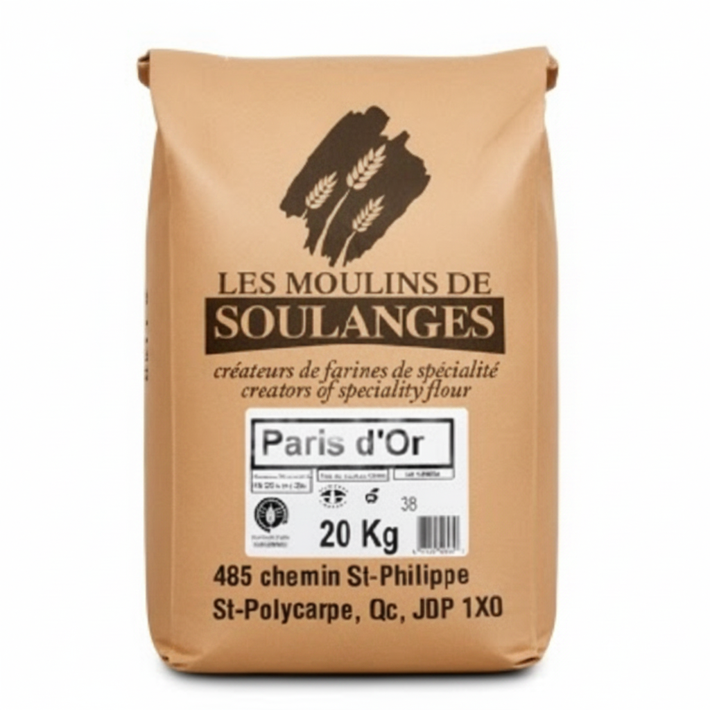 FARINE LA PARIS D'OR – LES MOULINS DE SOULANGES – 20 kg