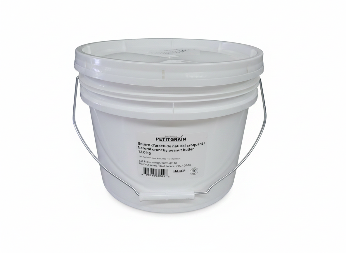 CRUNCHY NATURAL PEANUT BUTTER 12 kg