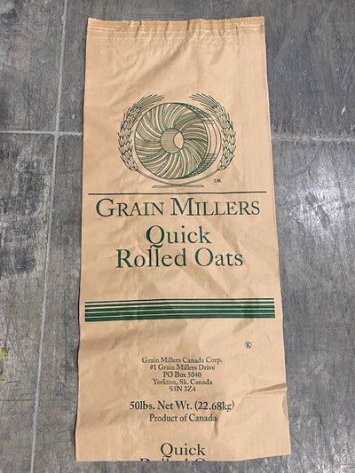 QUICK ROLLED OATS NO 21 GLUTEN FREE - 22.68 kg