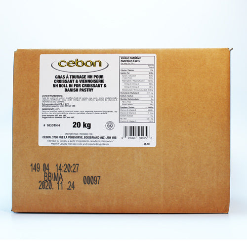 NON HYDROGENATED ROLL-IN FOR CROISSANT AND DANSIH PASTRY - CEBON 20 kg