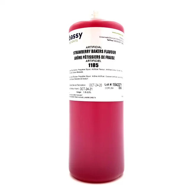 Embassy Strawberry Bakers Artificial Flavor – 1 Liter