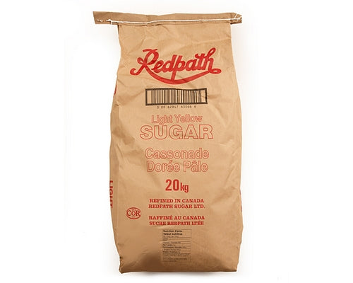 LIGHT YELLOW SUGAR - REDPATH - 20 kg