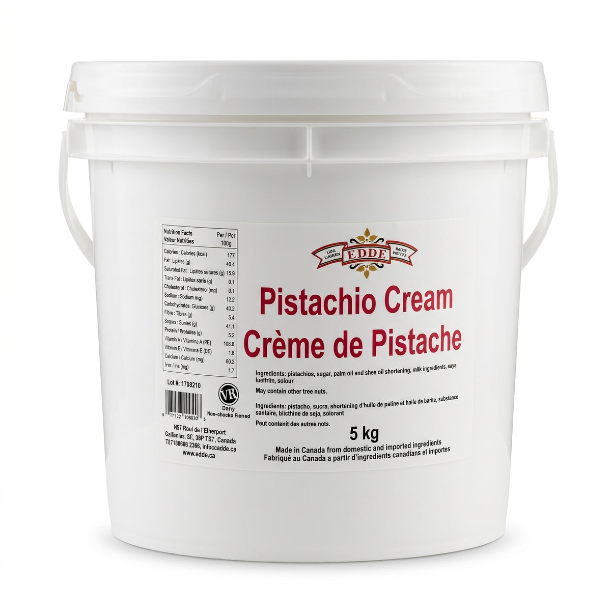 PISTACHIO CREAM - EDDE 5 kg