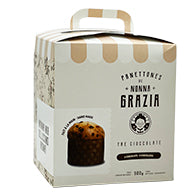 PANETTONE TRE CIOCCOLATE 3 CHOCOLATES - NONNA GRAZIA - 500 g
