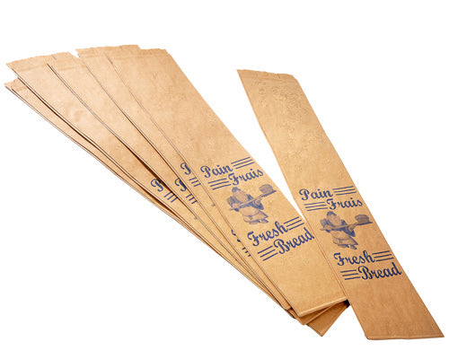 BROWN PARISIAN BREAD BAG 5X3X25 - 1000 units