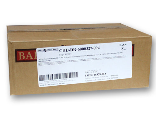 PURE SEMI-SWEET CHOCOLATE CHIPS 4000CT - 13.61kg