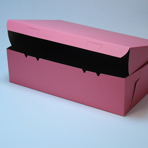 CUPCAKE BOX 14X10X4 KRAFT PINK 100 units