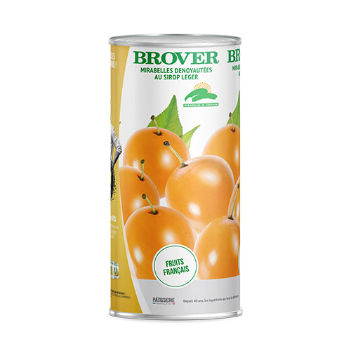 PITTED MIRABELLE PLUMS IN LIGHT SYRUP - BROVER 1700 ml