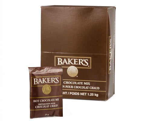 HOT CHOCOLATE - BAKER'S - 25g - 50 units