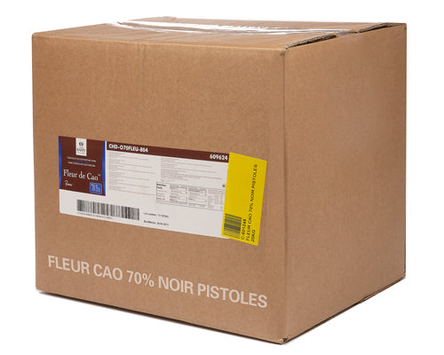 DARK CHOCOLATE DROPS CAO FLOWERS 70% - BARRY CALLEBAUT - 10 kg - 2 units