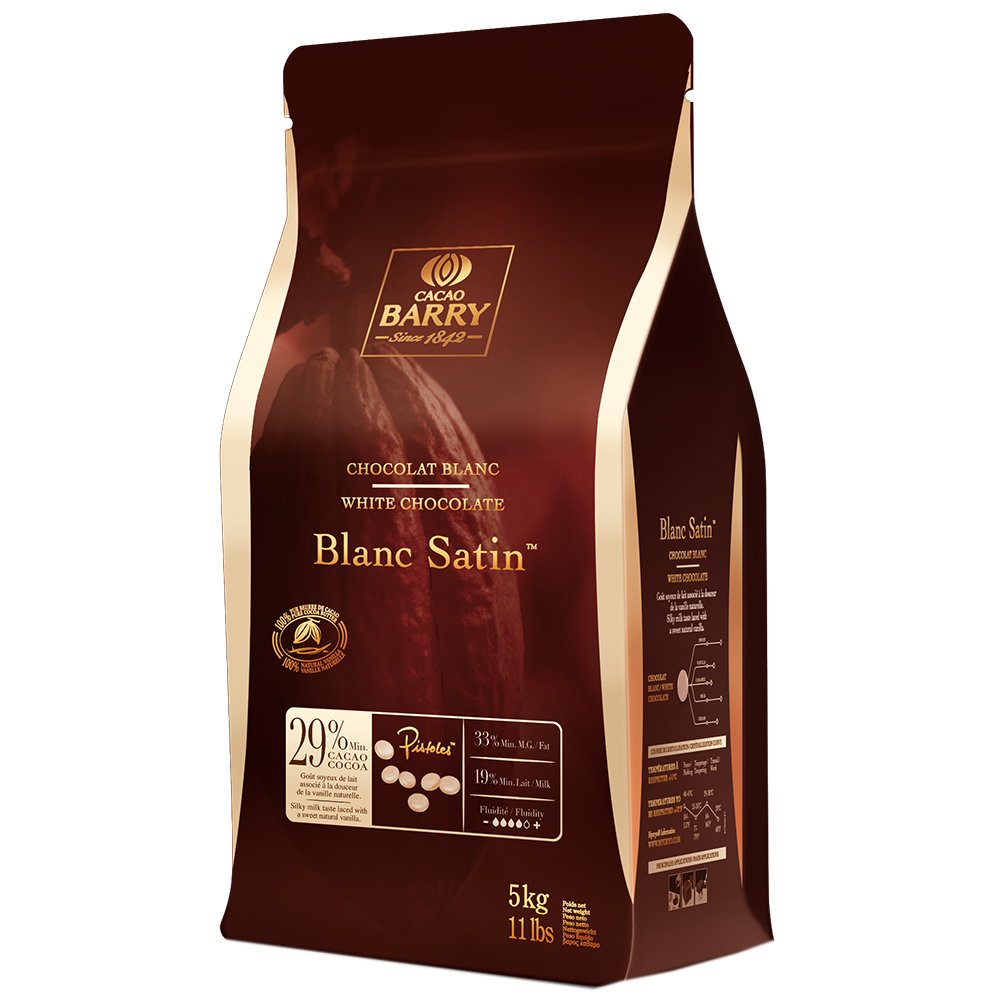 WHITE CHOCOLATE 29% BLANC SATIN - CACAO BARRY - 5kg