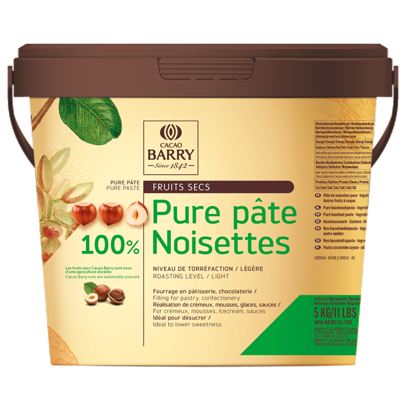 PURE PASTE HAZELNUTS - CACAO BARRY - 5 kg