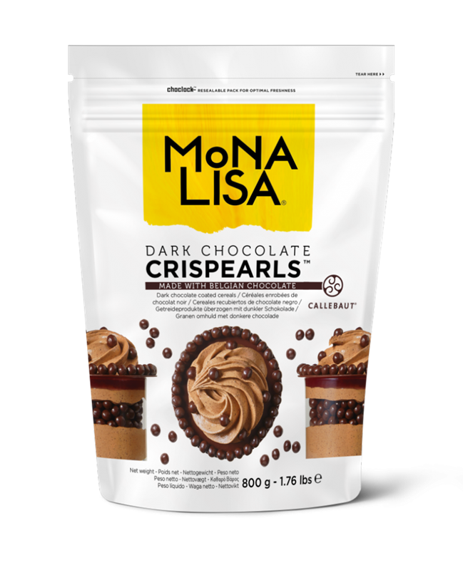 CRISPEARLS™ DARK CHOCOLATE COATED CEREALS - MONA LISA - 800g - 4 units