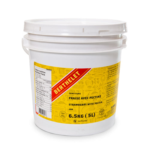 STRAWBERRY WITH PECTIN JAM - BERTHELET 6.5 kg