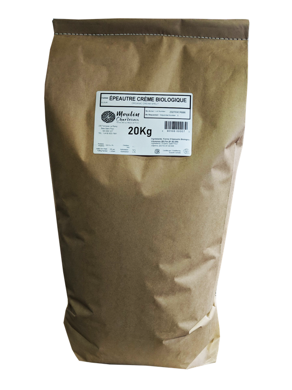 ORGANIC SPELT FLOUR CREAM - 20KG