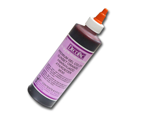 ORANGE SUNSET LIQUID GEL COLOR 8 OZ 8 oz