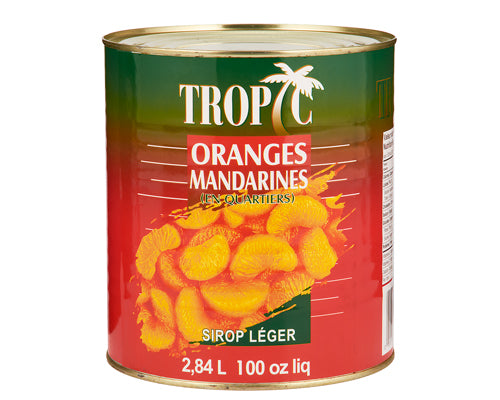 WHOLE MANDARIN ORANGES SEGMENTS IN LIGHT SYRUP 2.84 l