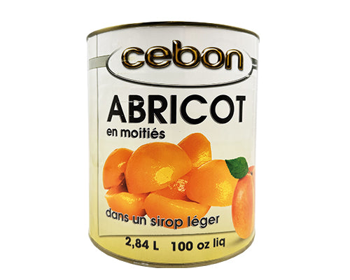 APRICOT HALVES IN LIGHT SYRUP 2.84 liters