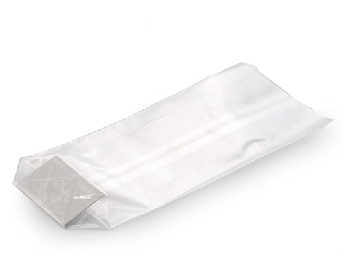CELLO BAGS WITH BOTTOM CARDBOARD 70 mm X 150 mm - EMBALLUXE 100 units