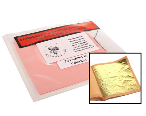 22-CARAT GOLD SHEETS - 25 units