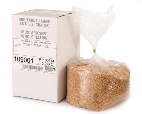 MUSTARD SEED WHOLE YELLOW - 2.27 kg