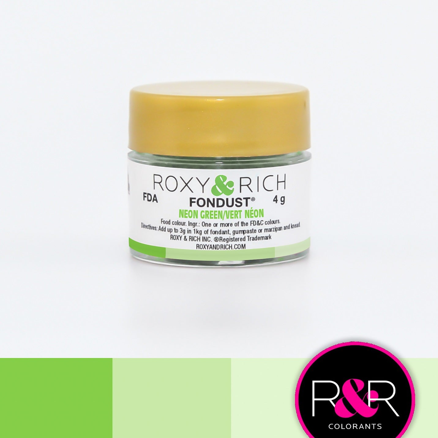 COLORANT FONDUST NEON GREEN - ROXY & RICH COLORANT 4 g