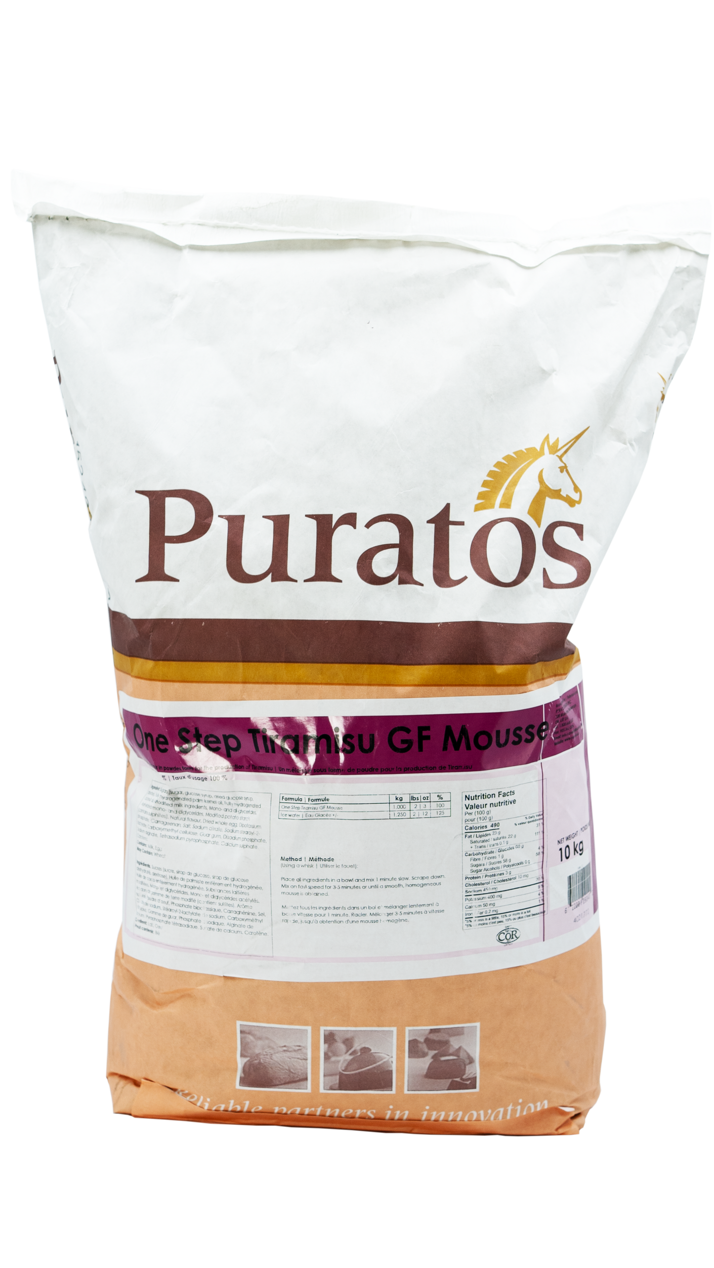 ONE STEP TIRAMISU GF MOUSSE PURATOS 10 kg
