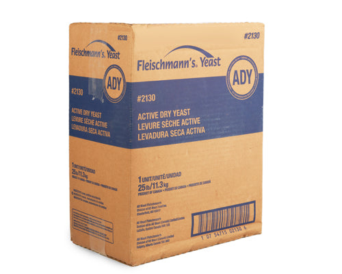 ACTIVE DRY YEAST - FLEISCHMANN'S 25 lb - 11.34 kg