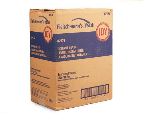 INSTANT RED YEAST - FLEISCHMAN'S 25 lbs - 11.34 kg