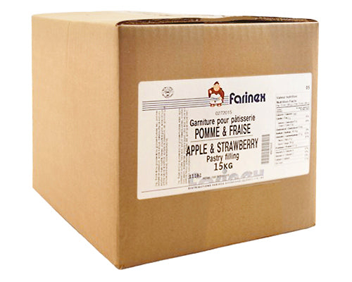 APPLE STRAWBERRY PASTRY FILLING - CEBON 15 kg
