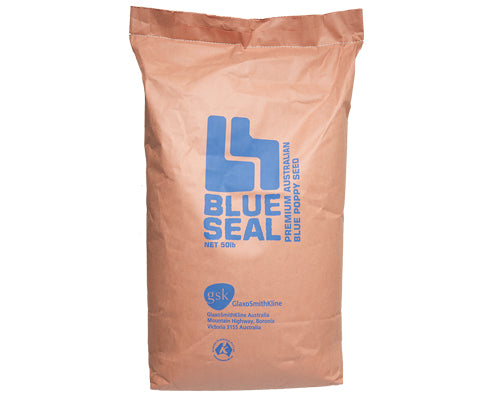 BLEUE POPPY SEEDS - OILSEED SERVIS BLUE SEAL 50 lbs - 22.68 kg