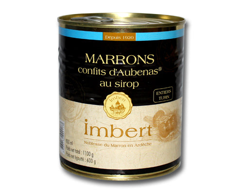 AUBENAS CONFIT CHESTNUT IN SYRUP - IMBERT 850 ml