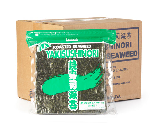GREEN YAKINORI SHEETS (SEAWEED) 10/50 - TAKAOKAYA