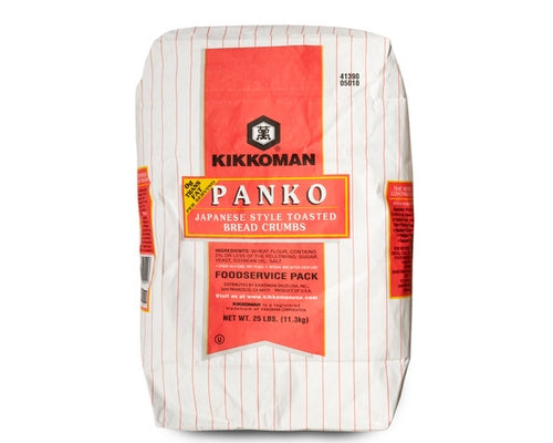 PANKO TOASTED BREAD CRUMBS - KIKKOMAN 25 lbs - 11.34 kg