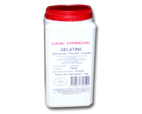 POWDER GELATINE 200 BLOOM - LOUIS FRANÇOIS 1 kg