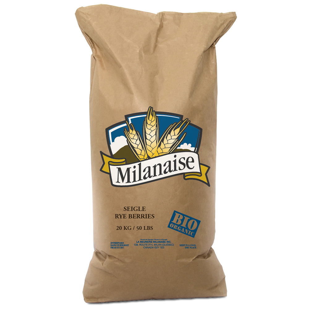 ORGANIC RYE GRAIN WITHOUT OMG - MILANAISE 20 kg