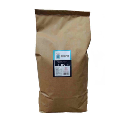 ORGANIC BISE WHEAT FLOUR T80 - MOULINS DE PROMELLES - 20kg