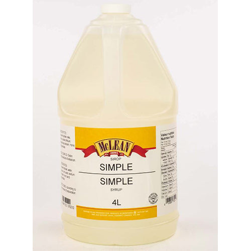SIMPLE SYROP - MCLEAN 4 litres