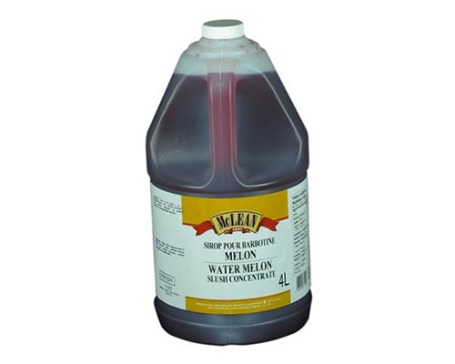 SLUSH SYROP MELON FLAVOR - MCLEAN 4 Litres