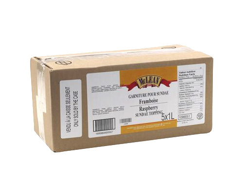 RASPBERRY SUNDAE TOPPING - MCLEAN 1 litres