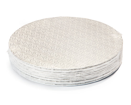 12'' ROUND SILVER CAKE BOARD 3/16'' - 12 units