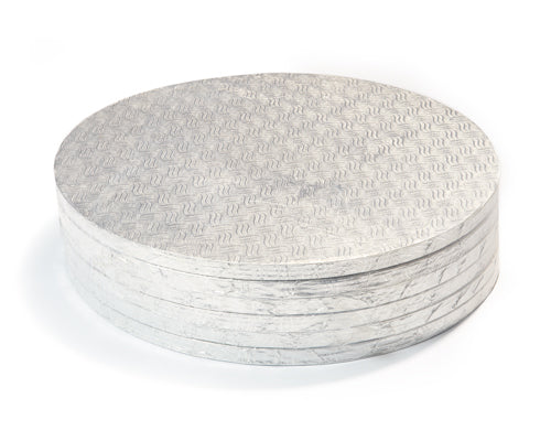 14'' ROUND SILVER CAKE 1/2 BOARD 6 units