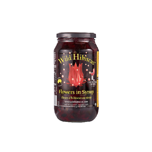 HIBISCUS FLOWERS (50 FLOWERS) IN THE SYRUP - WILD HIBISCUS 1 l