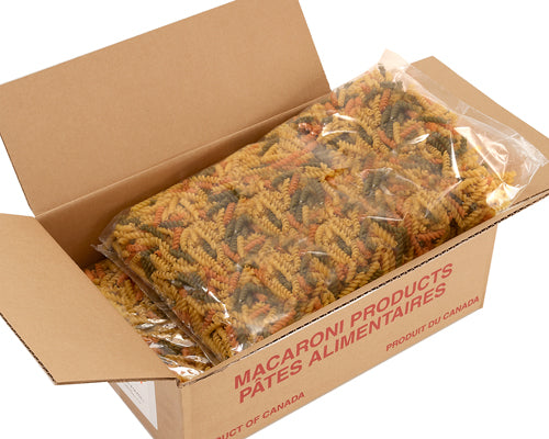 PASTA 3 COLOR FUSILLI - 10 lb - 4.536 kg