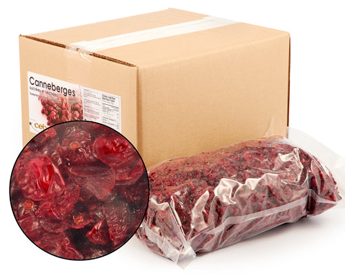 SWEET, DRIED AND SLICED CRANBERRIES - 2 kg
