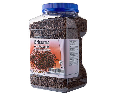 COMPOUND CHOCOLATE FLAVOURED CHIPS (1188-4) - CEBON - 2.7 kg