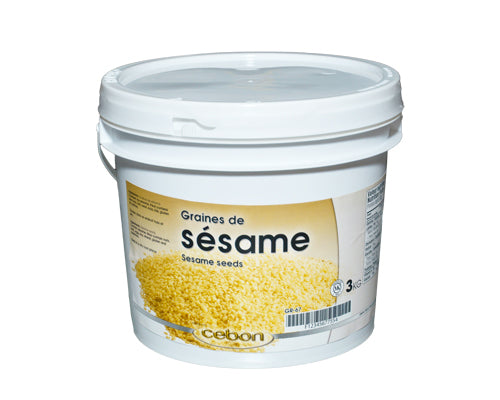 SESAME SEEDS FROM INDIA 99.98 PUR IN PAILS - CEBON 3 kg