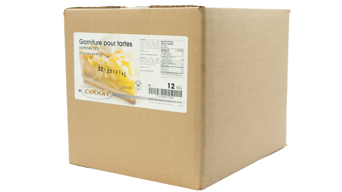 APPLE PIE FILLING 72% - CEBON 12 kg